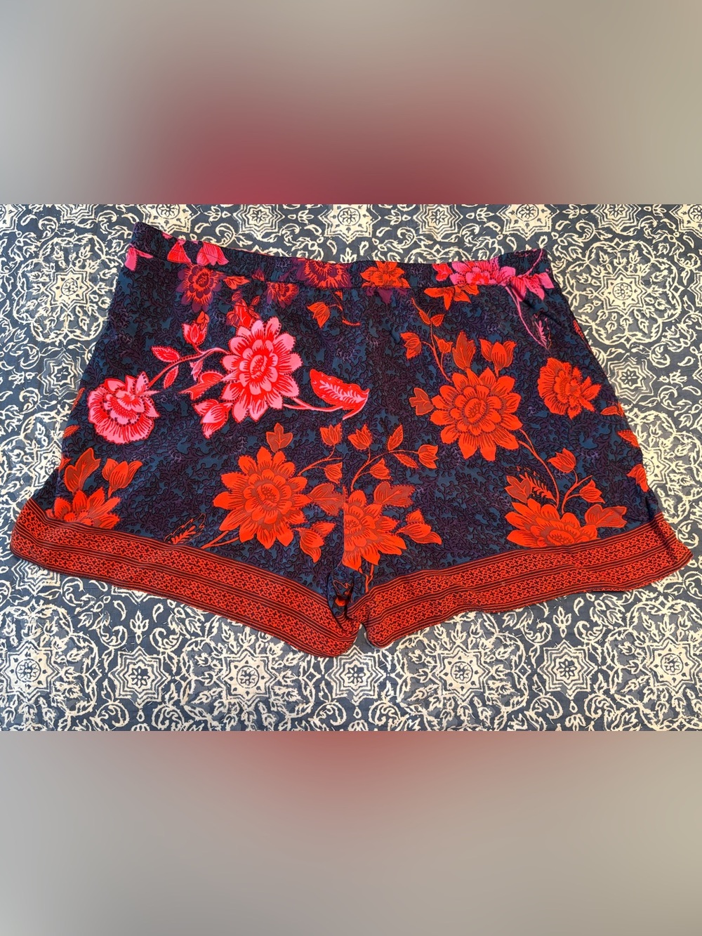 Anthropologie Floral-Print Shorts